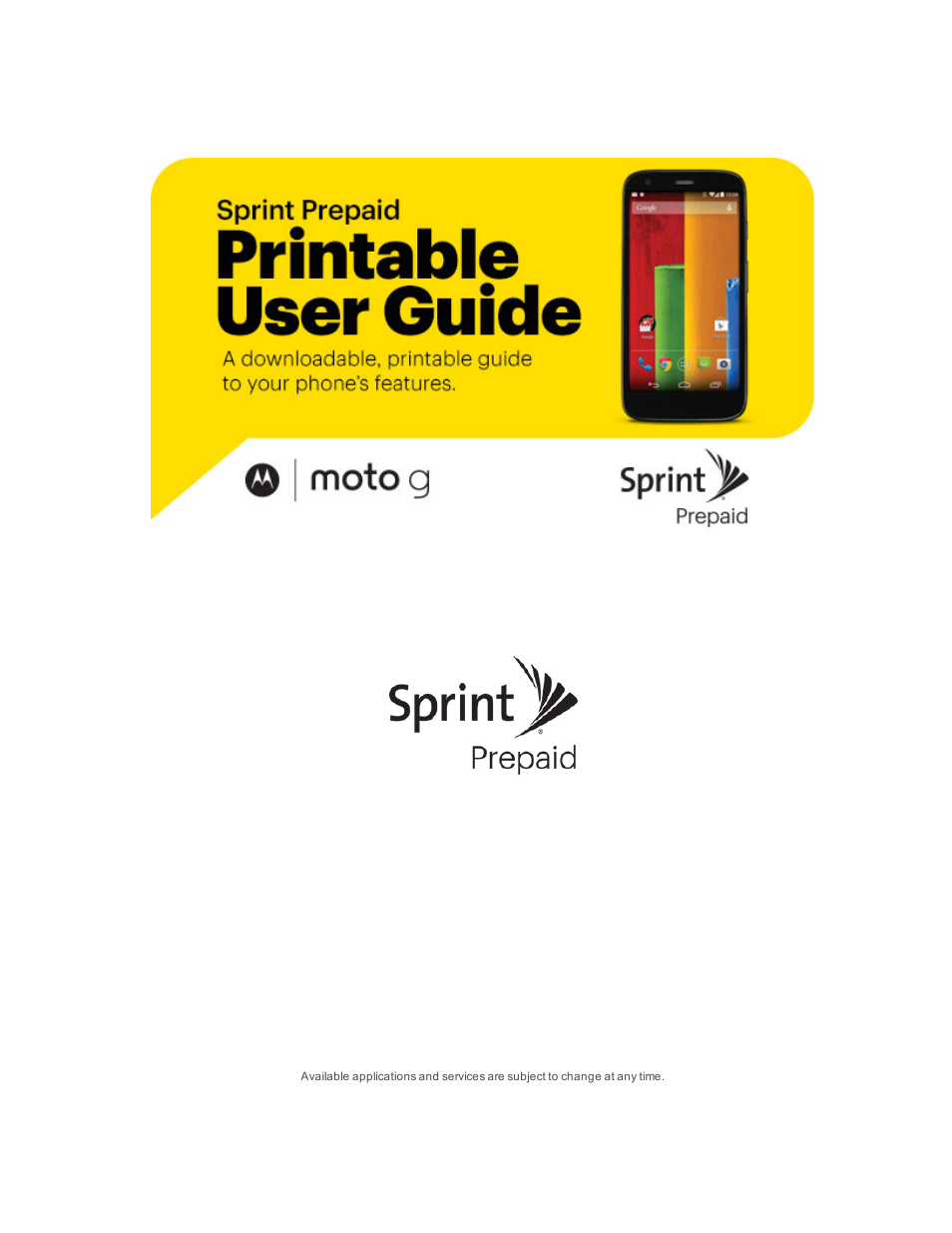 Motorola moto G User Manual | 134 pages