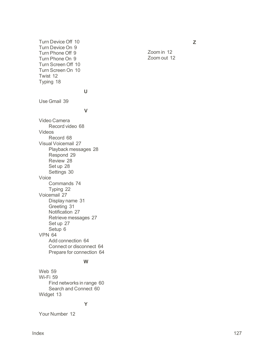 Motorola moto G User Manual | Page 134 / 134