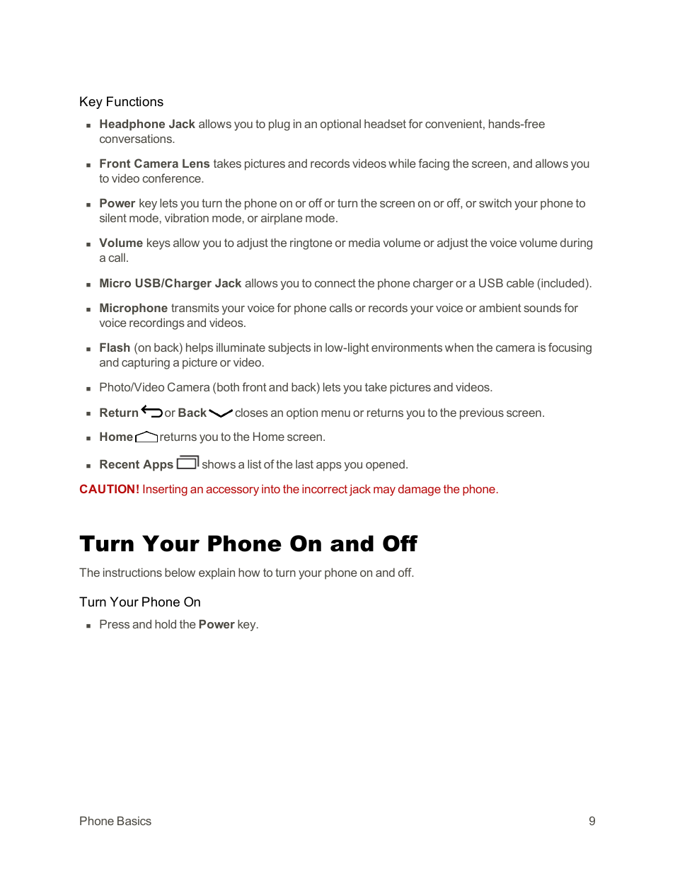 Turn your phone on and off | Motorola moto G User Manual | Page 16 / 134