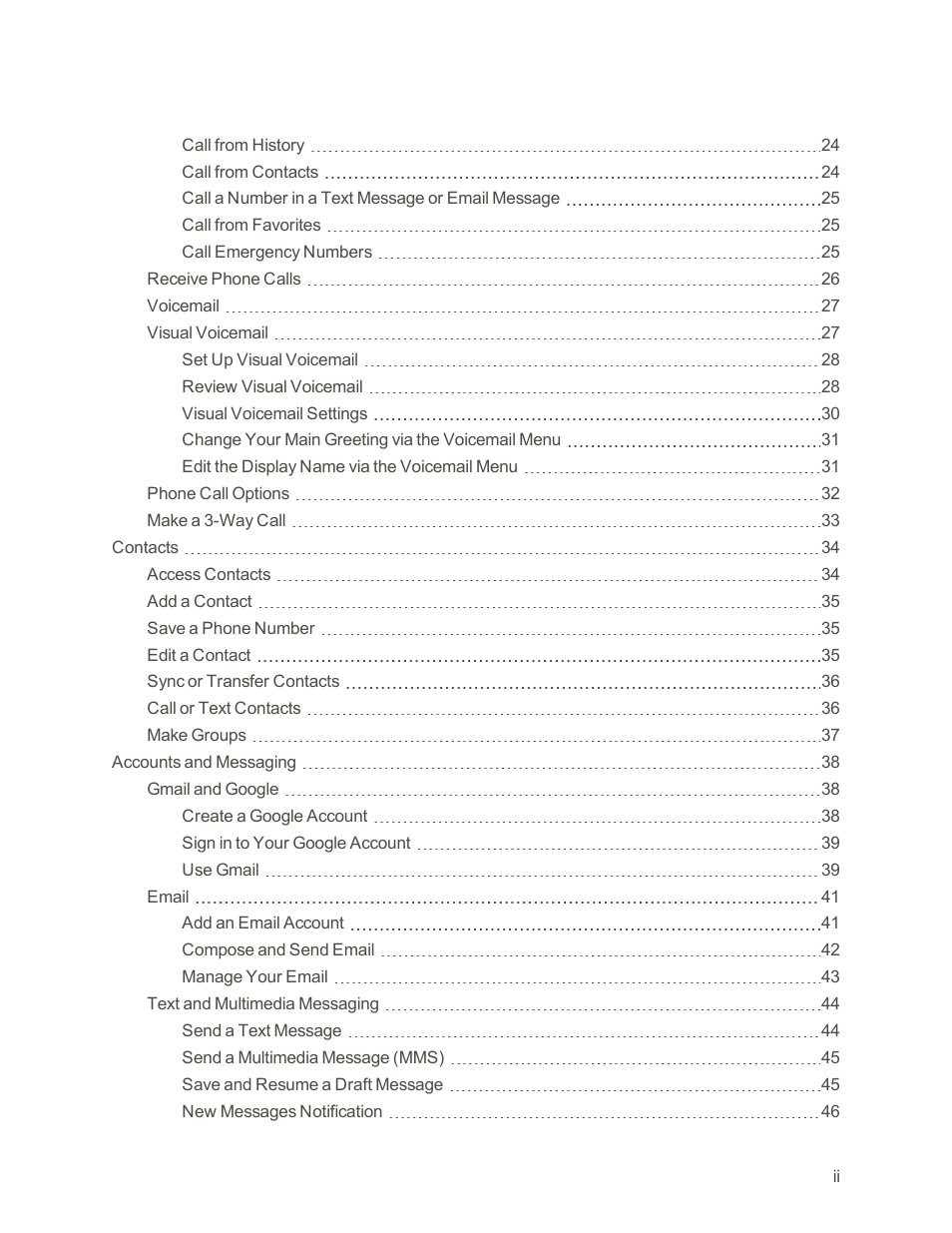 Motorola moto G User Manual | Page 3 / 134