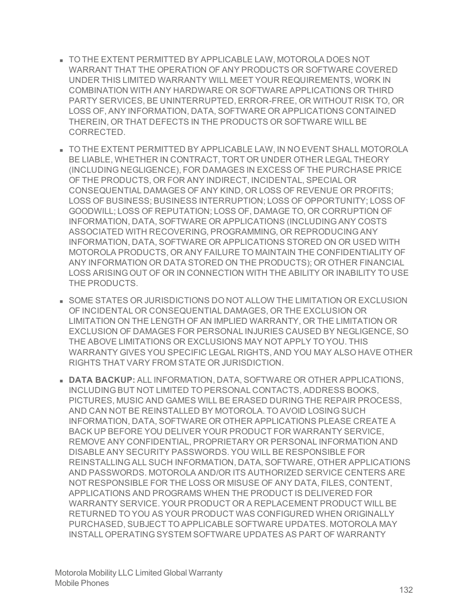 Motorola moto x User Manual | Page 141 / 149