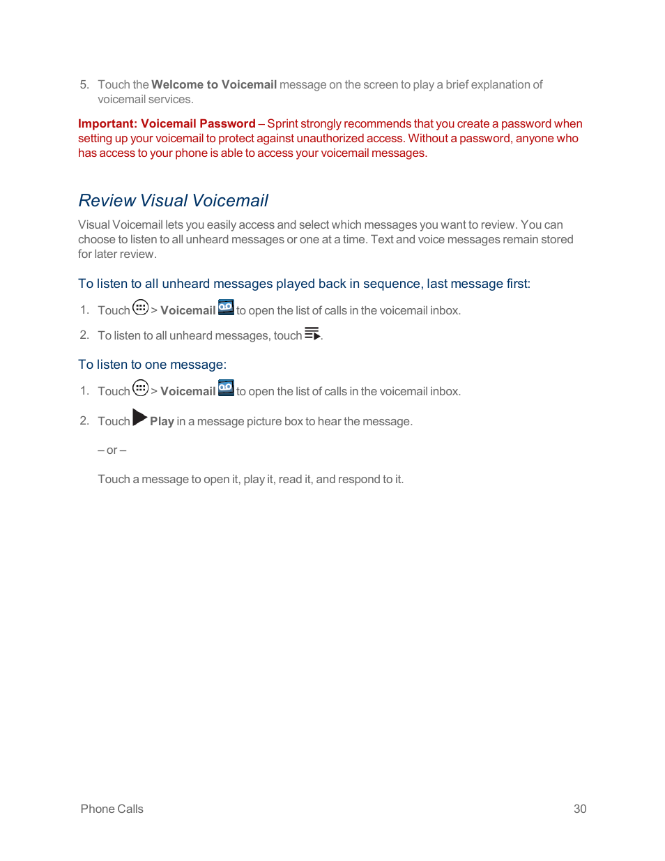 Review visual voicemail | Motorola moto x User Manual | Page 39 / 149