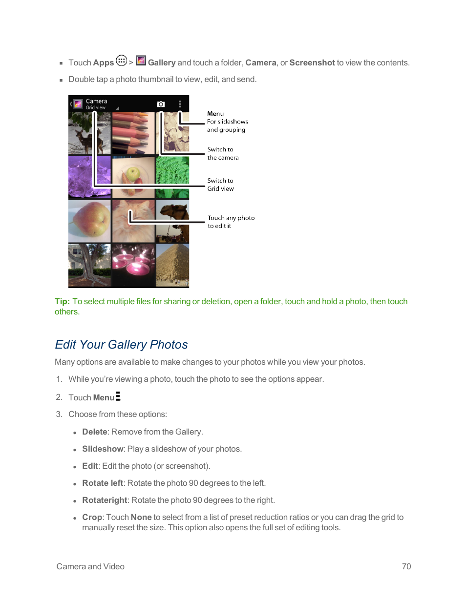 Edit your gallery photos | Motorola moto x User Manual | Page 79 / 149