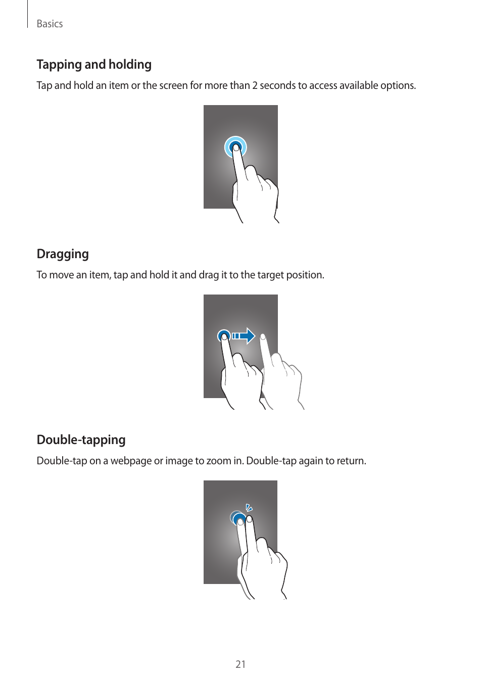 Samsung Galaxy Grand Prime User Manual | Page 21 / 133