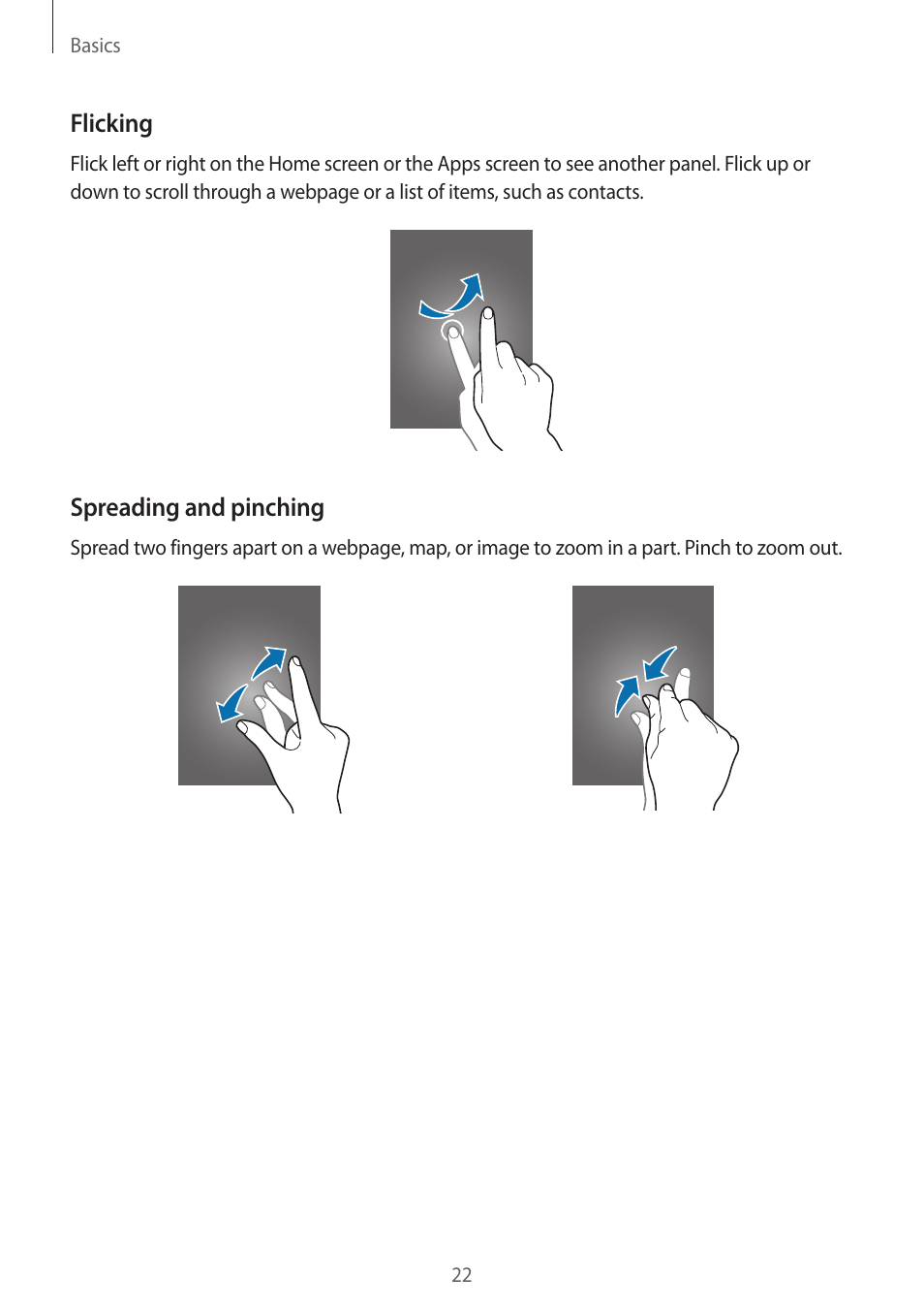 Samsung Galaxy Grand Prime User Manual | Page 22 / 133