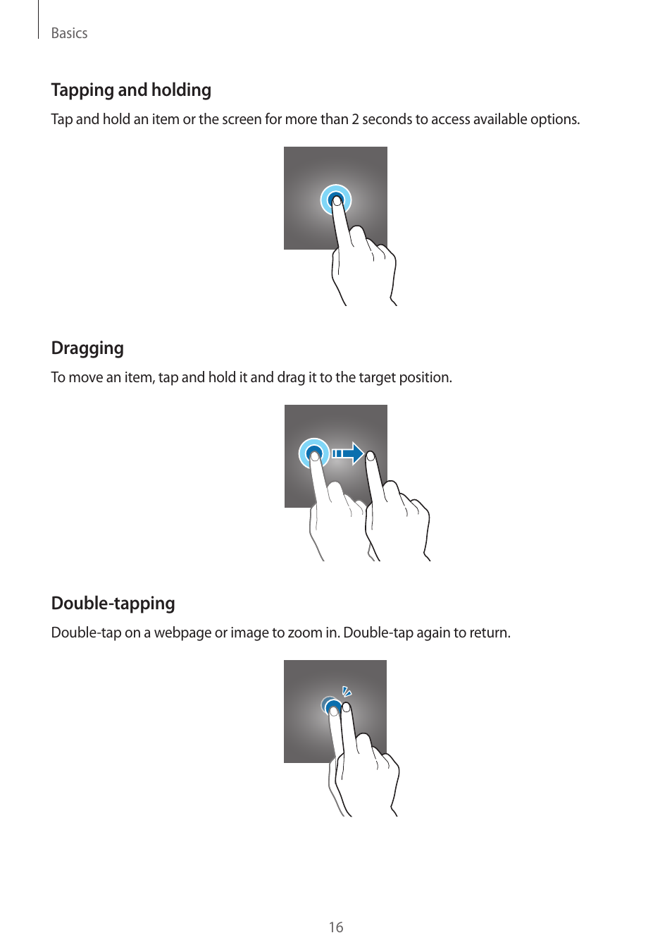 Samsung Galaxy S6 Edge User Manual | Page 16 / 145