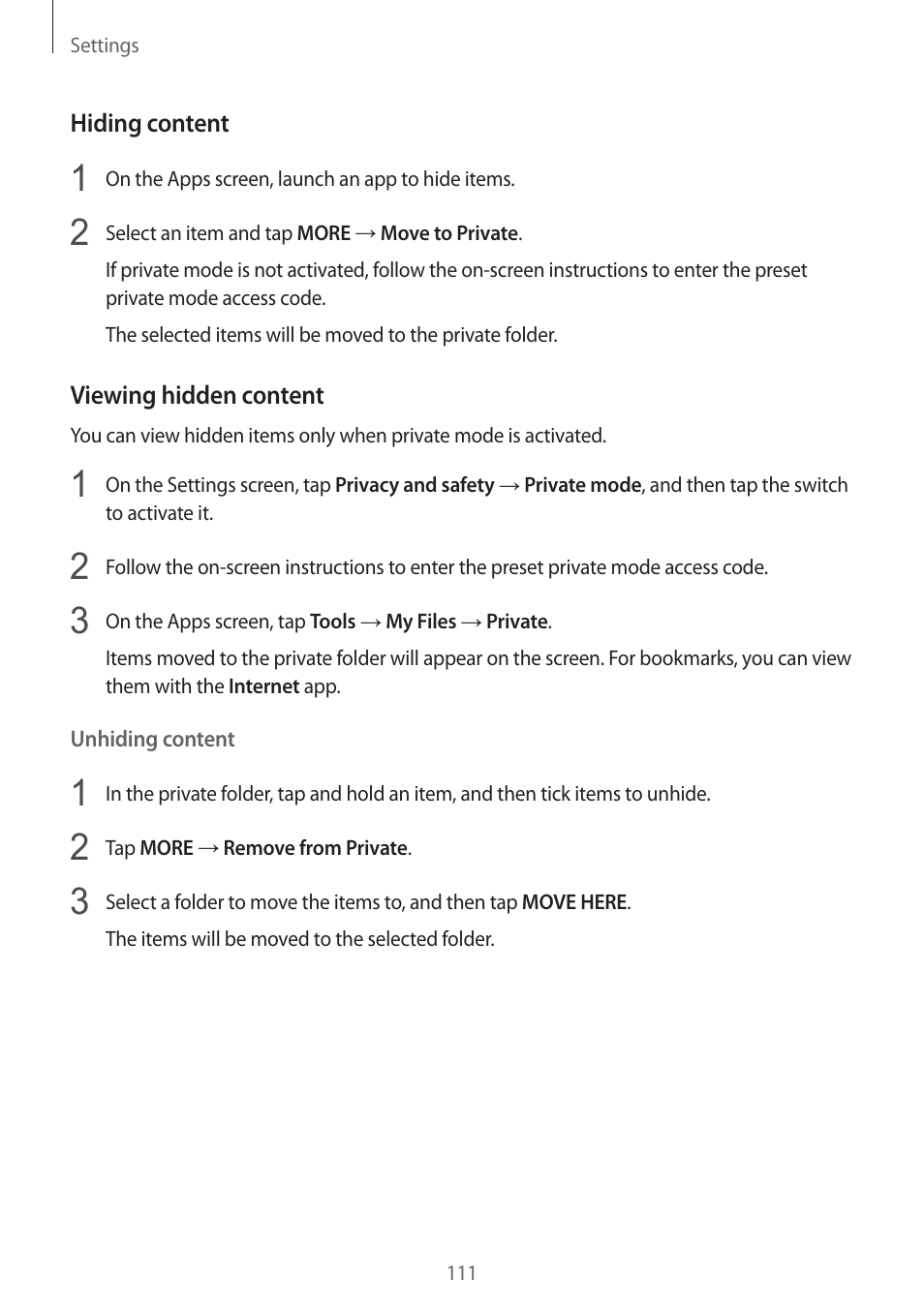 Samsung Galaxy S6 User Manual | Page 111 / 140