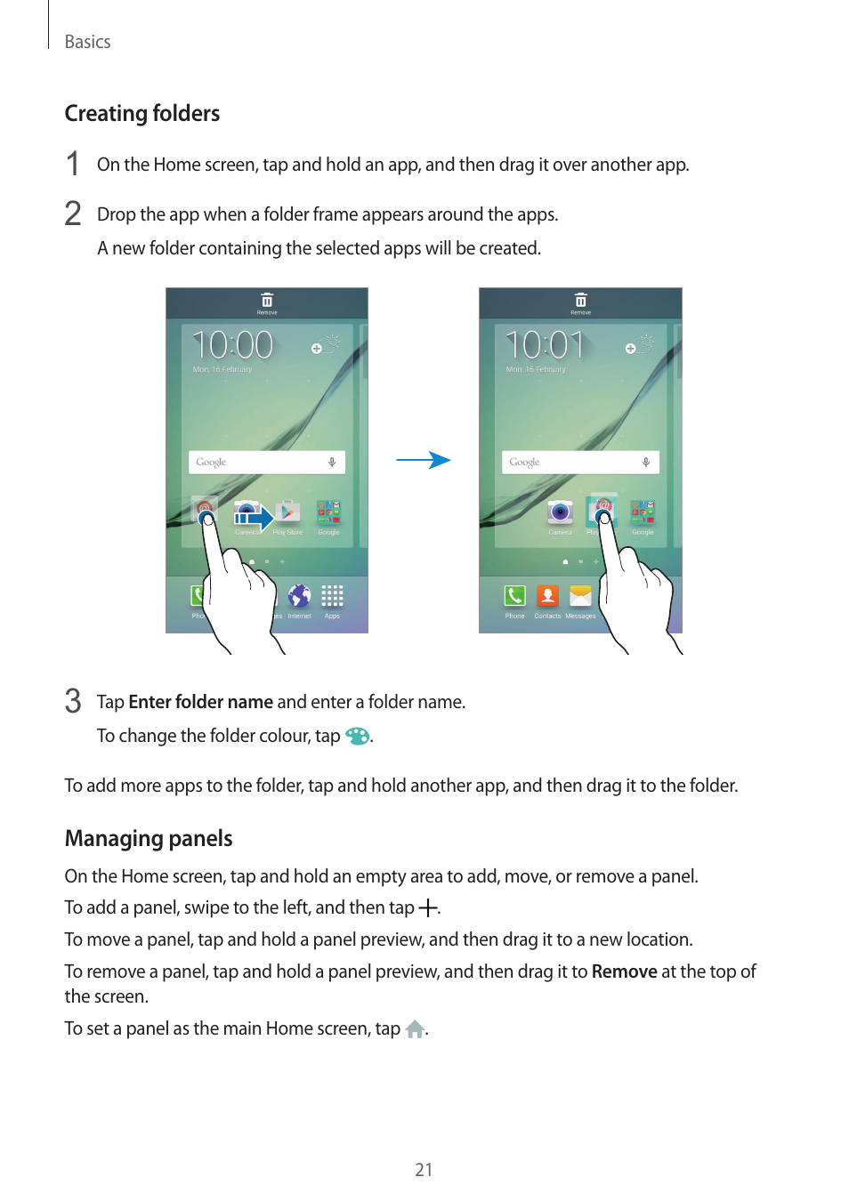 Samsung Galaxy S6 User Manual | Page 21 / 140