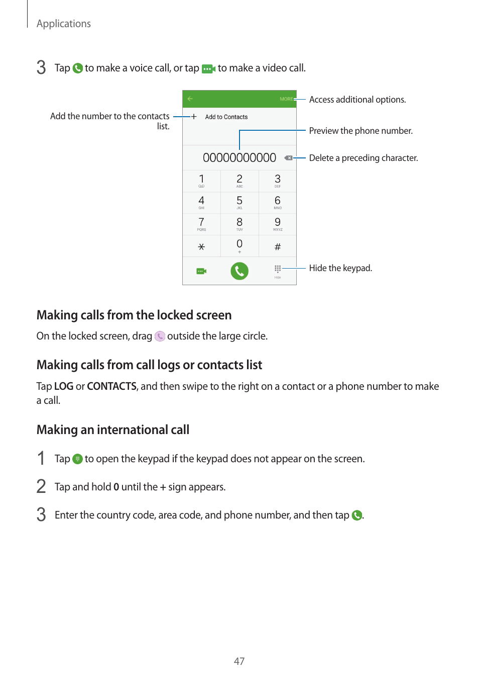 Samsung Galaxy S6 User Manual | Page 47 / 140