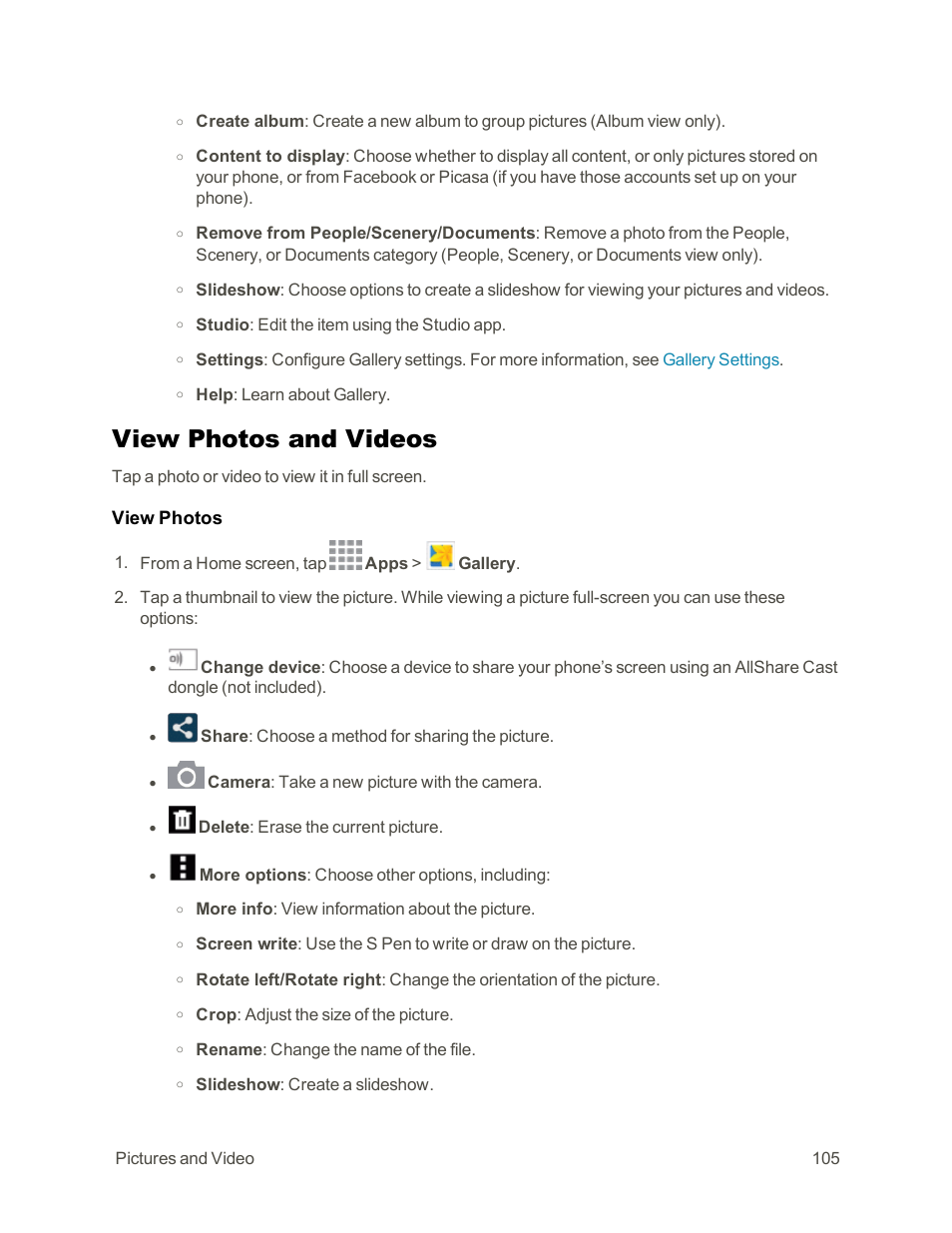 View photos and videos, View photos | Samsung Galaxy Note Edge User Manual | Page 117 / 236