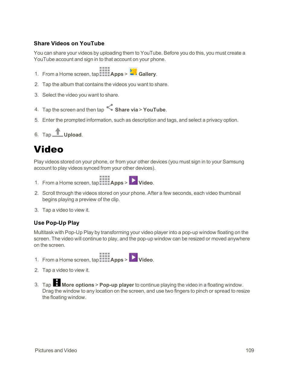 Video | Samsung Galaxy Note Edge User Manual | Page 121 / 236