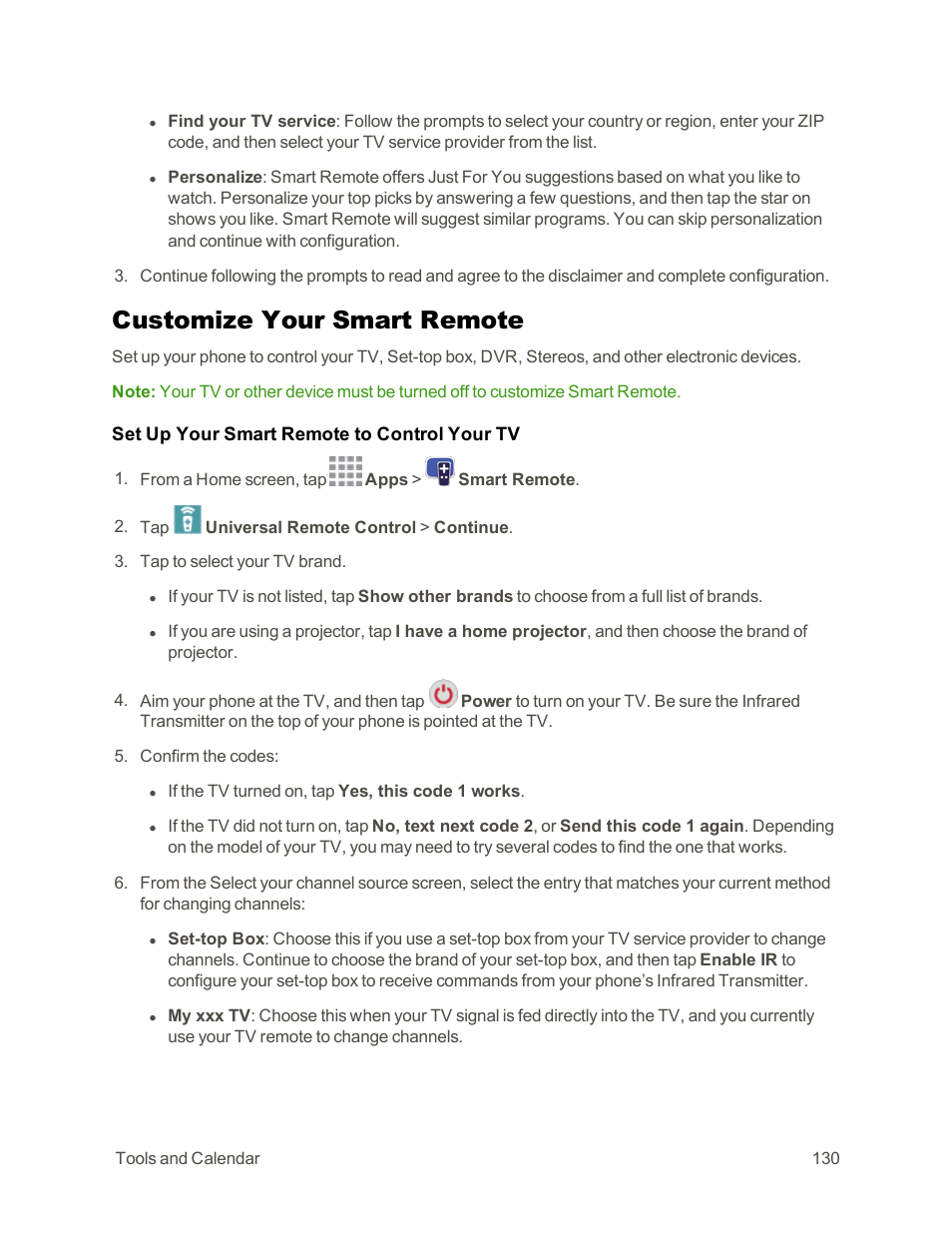 Customize your smart remote | Samsung Galaxy Note Edge User Manual | Page 142 / 236