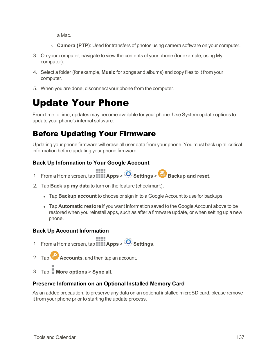 Update your phone, Before updating your firmware | Samsung Galaxy Note Edge User Manual | Page 149 / 236