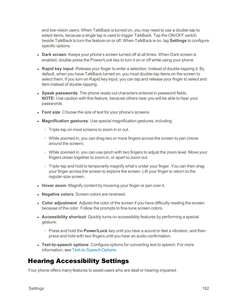 Hearing accessibility settings | Samsung Galaxy Note Edge User Manual | Page 194 / 236