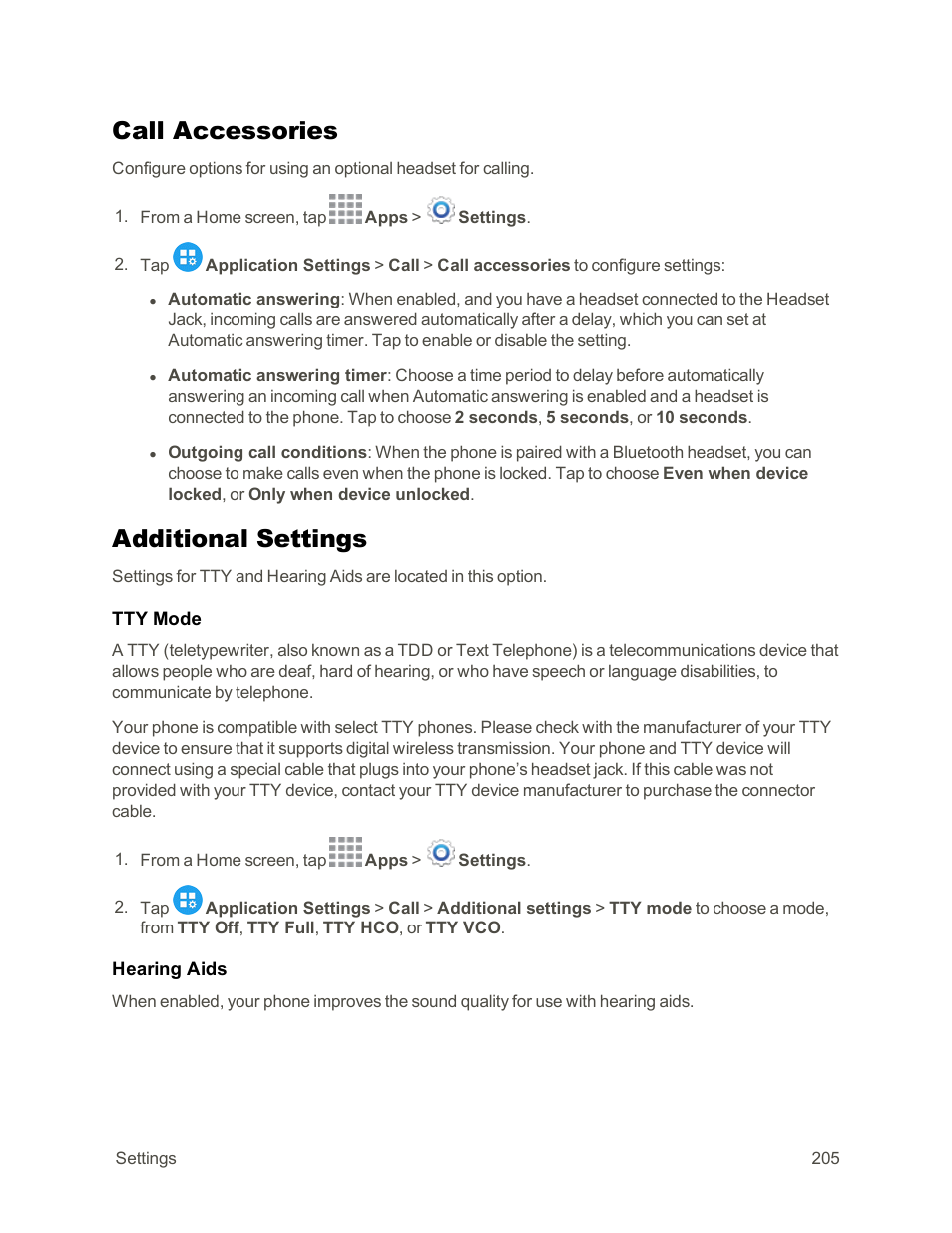 Call accessories, Additional settings | Samsung Galaxy Note Edge User Manual | Page 217 / 236
