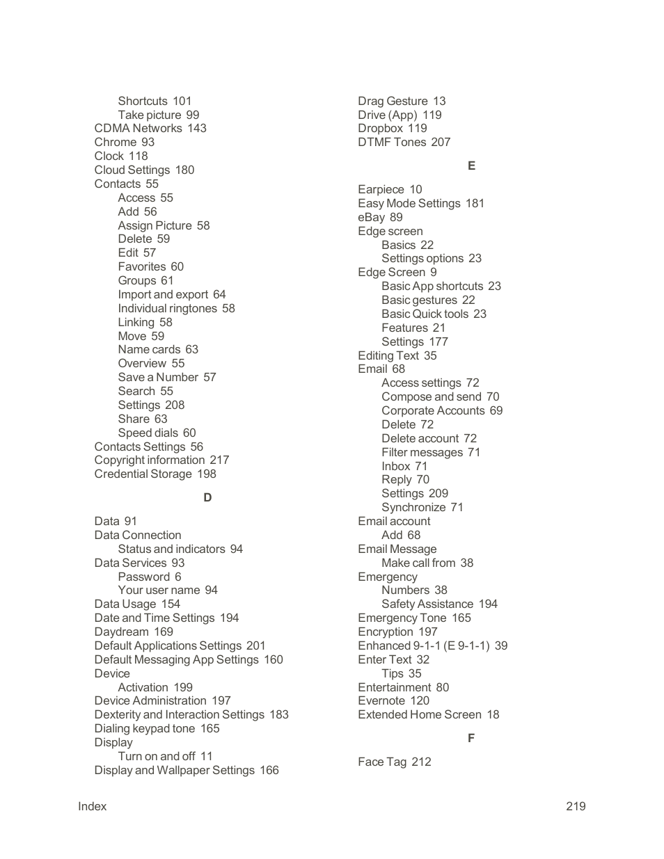 Samsung Galaxy Note Edge User Manual | Page 231 / 236