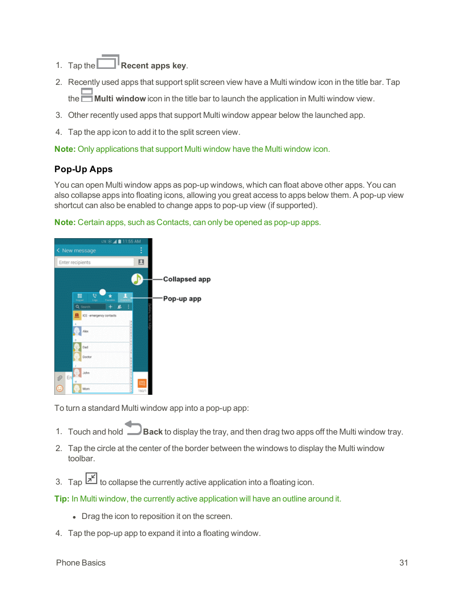 Samsung Galaxy Note Edge User Manual | Page 43 / 236