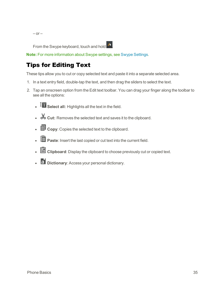 Tips for editing text | Samsung Galaxy Note Edge User Manual | Page 47 / 236