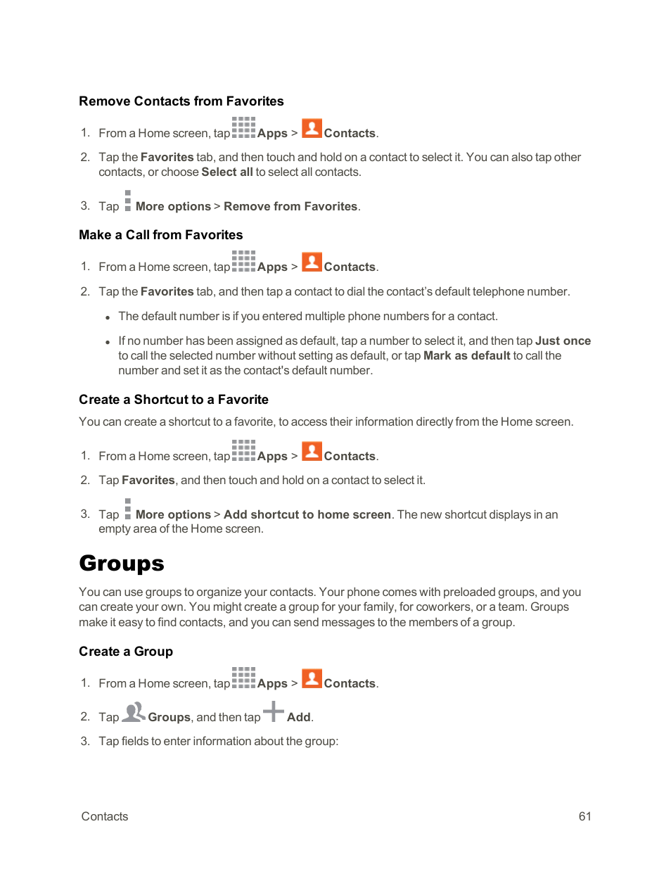 Groups | Samsung Galaxy Note Edge User Manual | Page 73 / 236