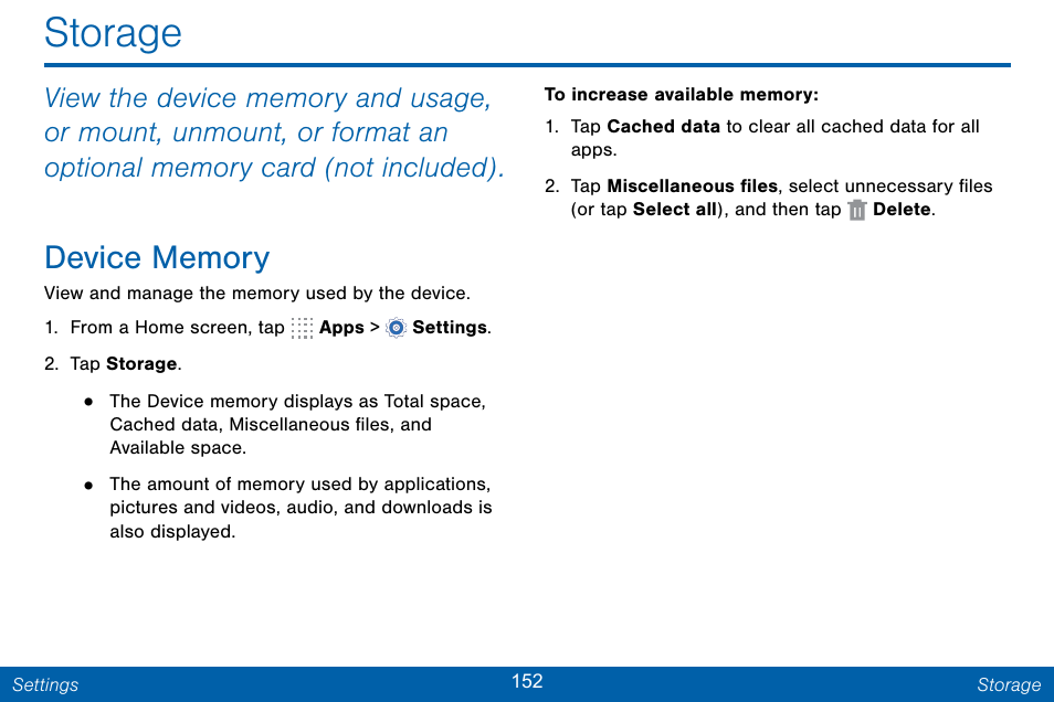 Storage | Samsung Galaxy Note Edge User Manual | Page 161 / 201