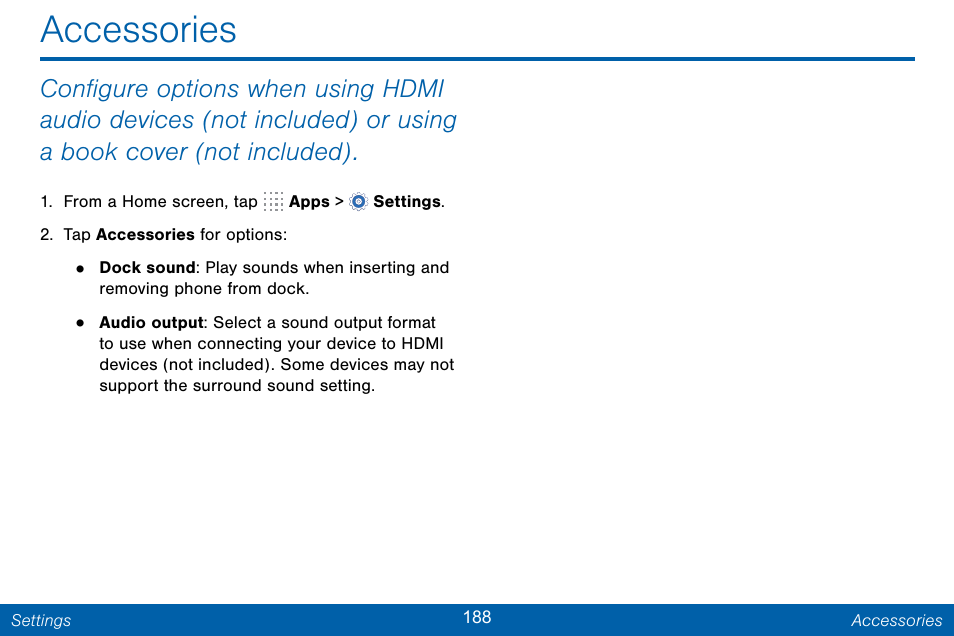 Accessories | Samsung Galaxy Note Edge User Manual | Page 197 / 201