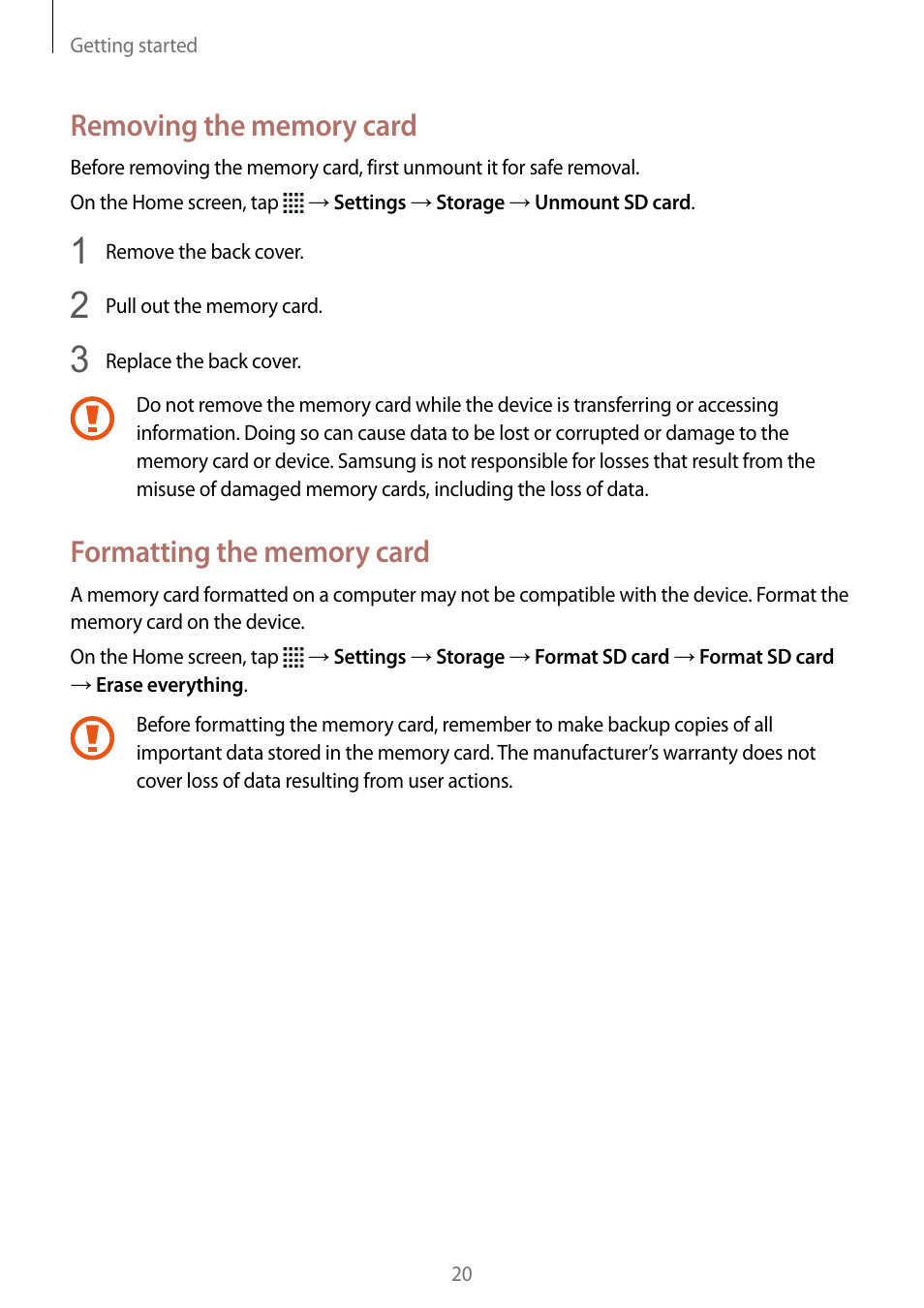 Samsung Galaxy Note Edge User Manual | Page 20 / 208