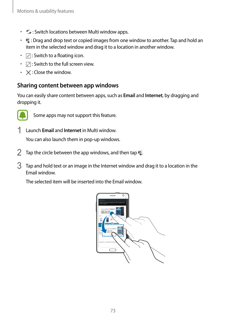 Samsung Galaxy Note Edge User Manual | Page 73 / 208