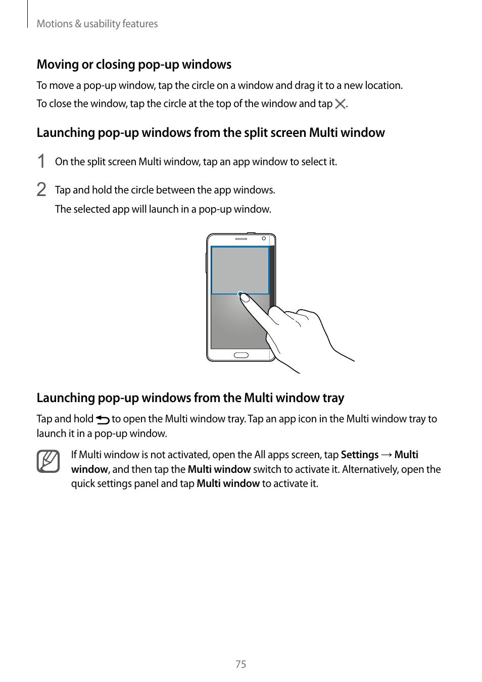 Samsung Galaxy Note Edge User Manual | Page 75 / 208
