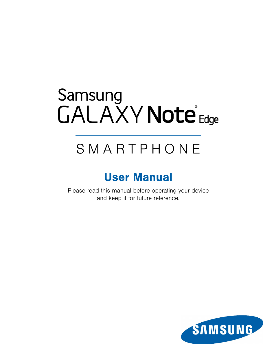 Samsung Galaxy Note Edge User Manual | 134 pages