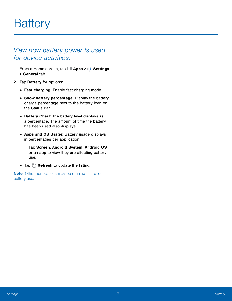 Battery | Samsung Galaxy Note Edge User Manual | Page 123 / 134