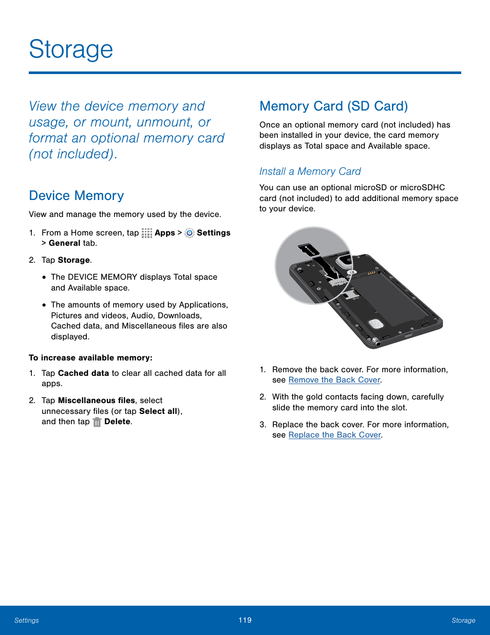 Storage | Samsung Galaxy Note Edge User Manual | Page 125 / 134