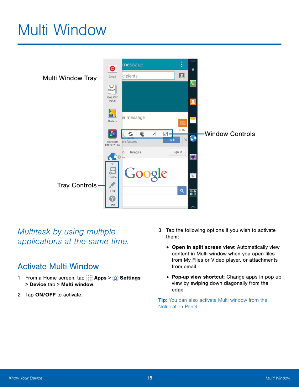 Multi window, G850 alpha | Samsung Galaxy Note Edge User Manual | Page 24 / 134