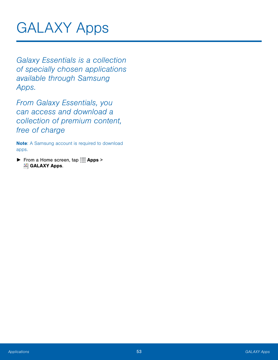 Galaxy apps | Samsung Galaxy Note Edge User Manual | Page 59 / 134