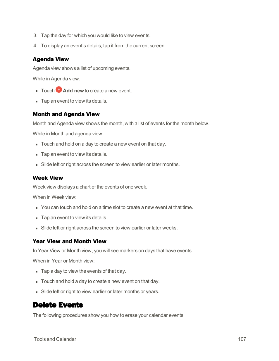 Delete events | Samsung Galaxy Note 4 User Manual | Page 118 / 213