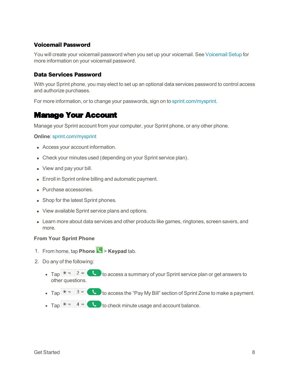 Manage your account | Samsung Galaxy Note 4 User Manual | Page 19 / 213