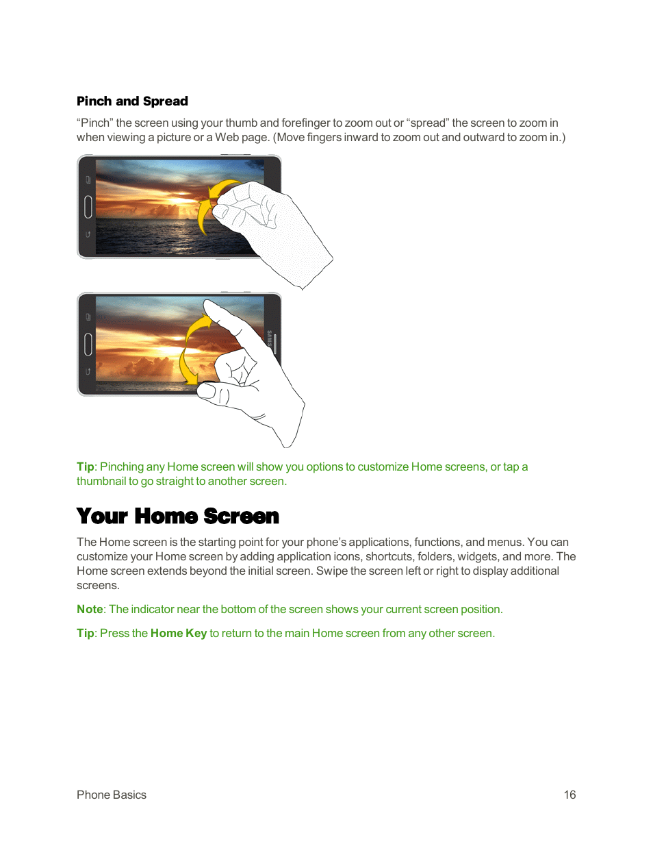 Your home screen | Samsung Galaxy Note 4 User Manual | Page 27 / 213