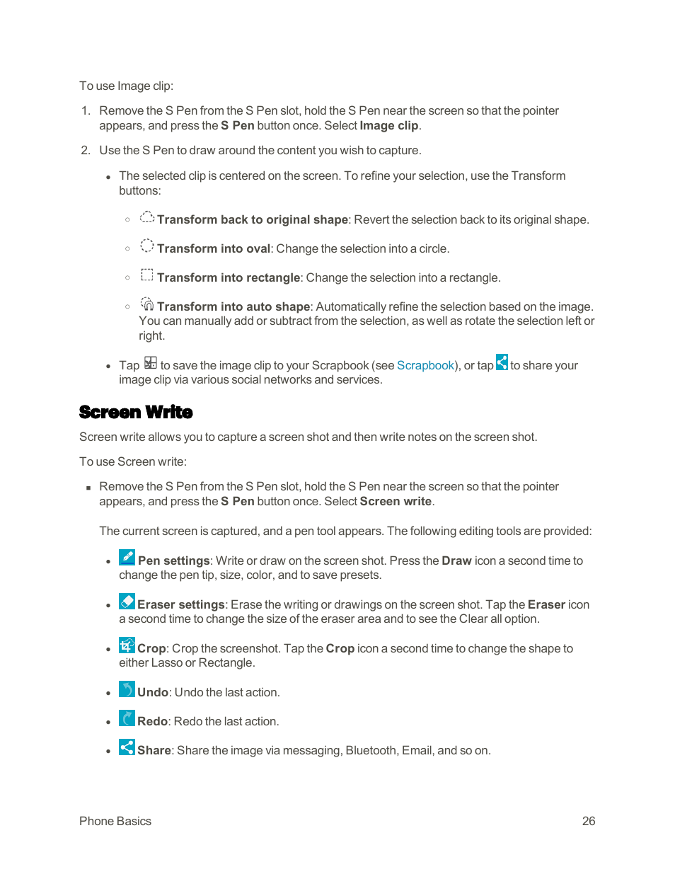 Screen write | Samsung Galaxy Note 4 User Manual | Page 37 / 213