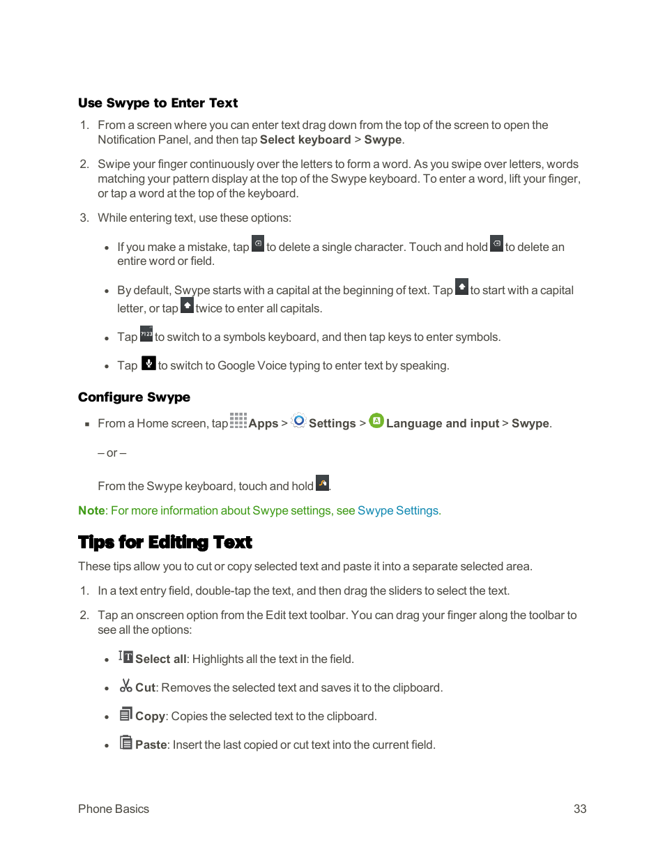 Tips for editing text | Samsung Galaxy Note 4 User Manual | Page 44 / 213