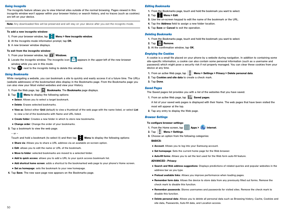 Samsung Galaxy Avant User Manual | Page 55 / 92