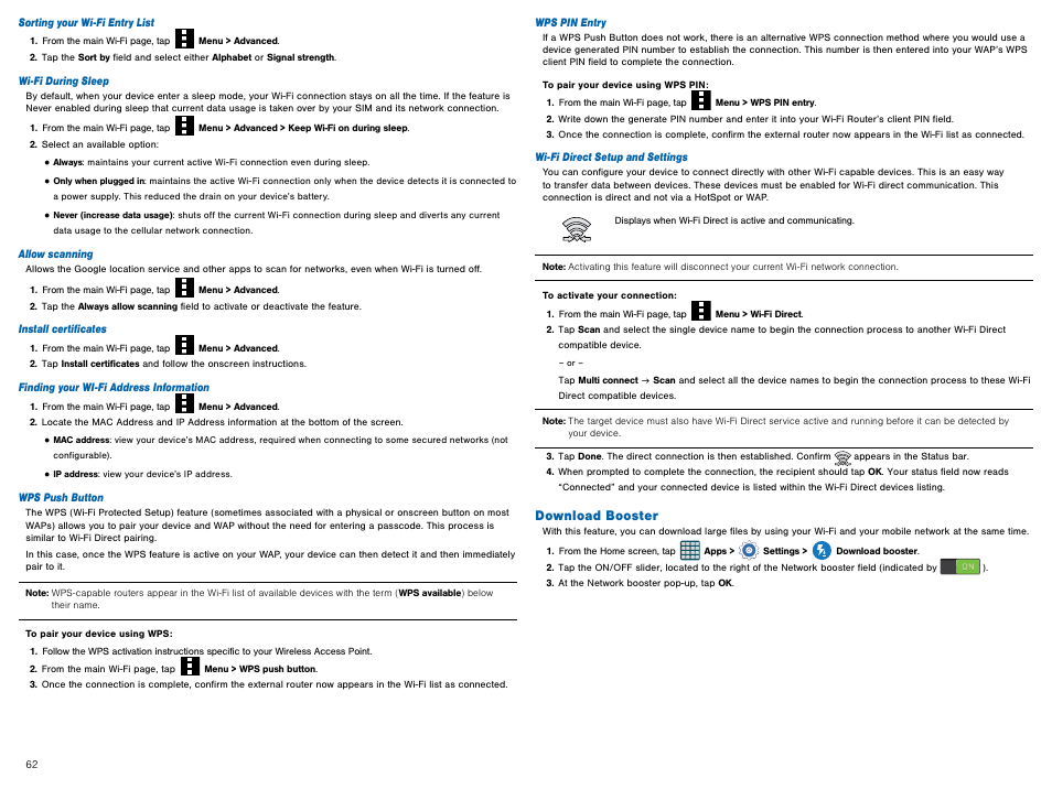 Download booster | Samsung Galaxy Avant User Manual | Page 67 / 92