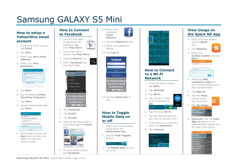 Samsung galaxy s5 mini | Samsung GALAXY S5 Mini User Manual | Page 3 / 3