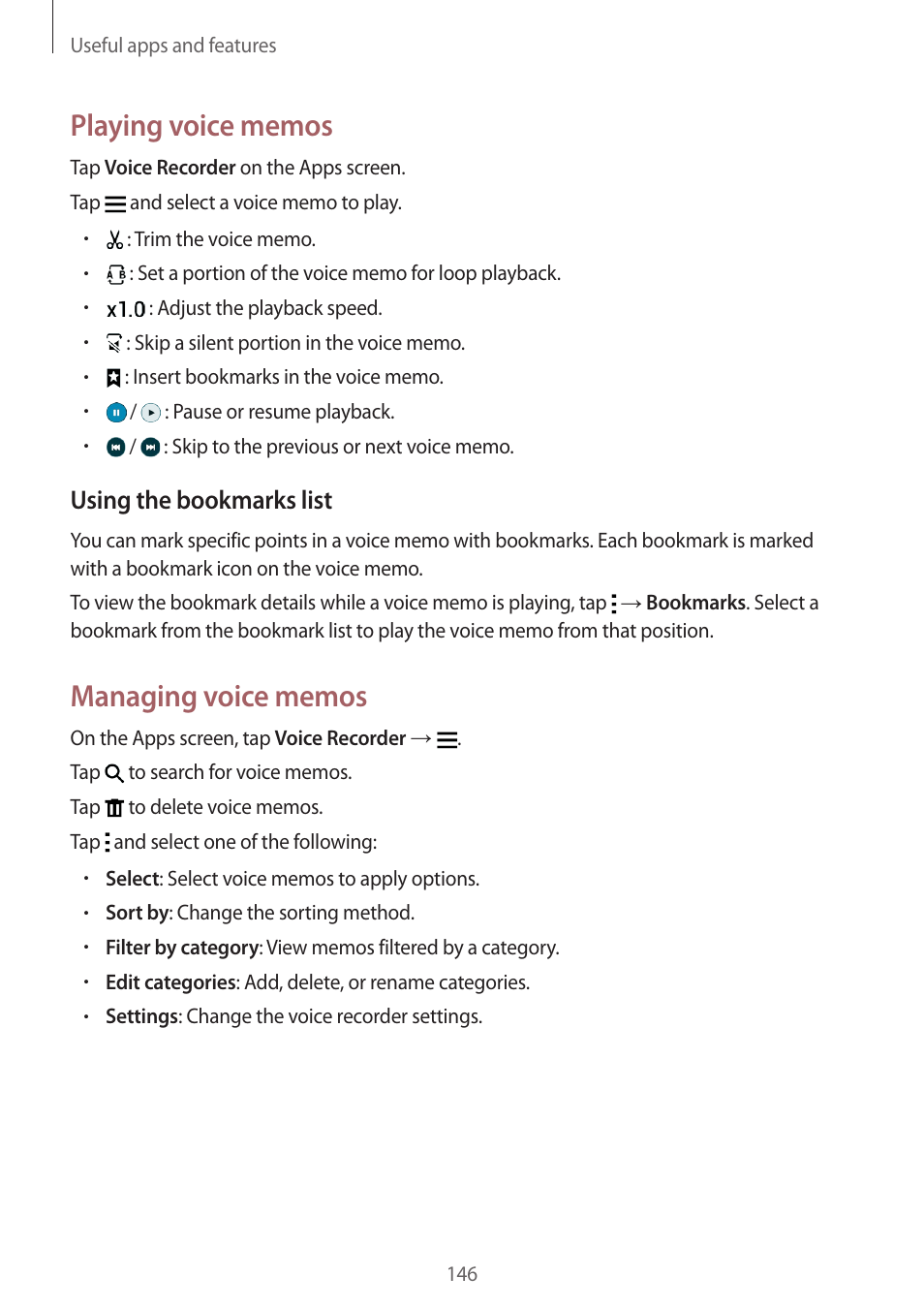 Using the bookmarks list | Samsung Galaxy Alpha User Manual | Page 146 / 235