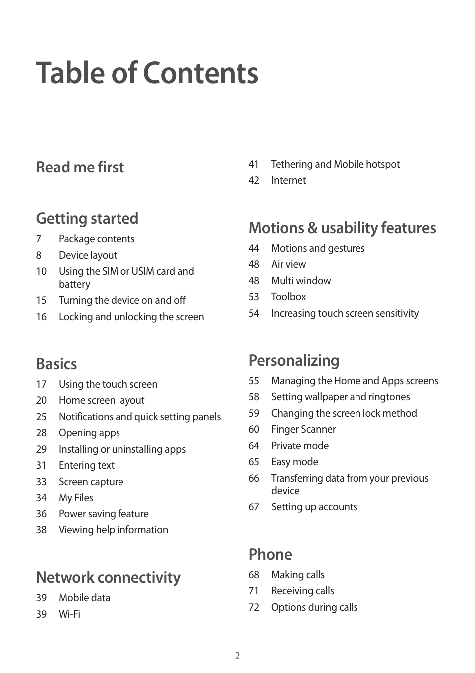 Samsung Galaxy Alpha User Manual | Page 2 / 235