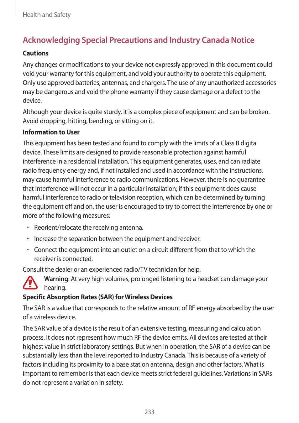 Samsung Galaxy Alpha User Manual | Page 233 / 235