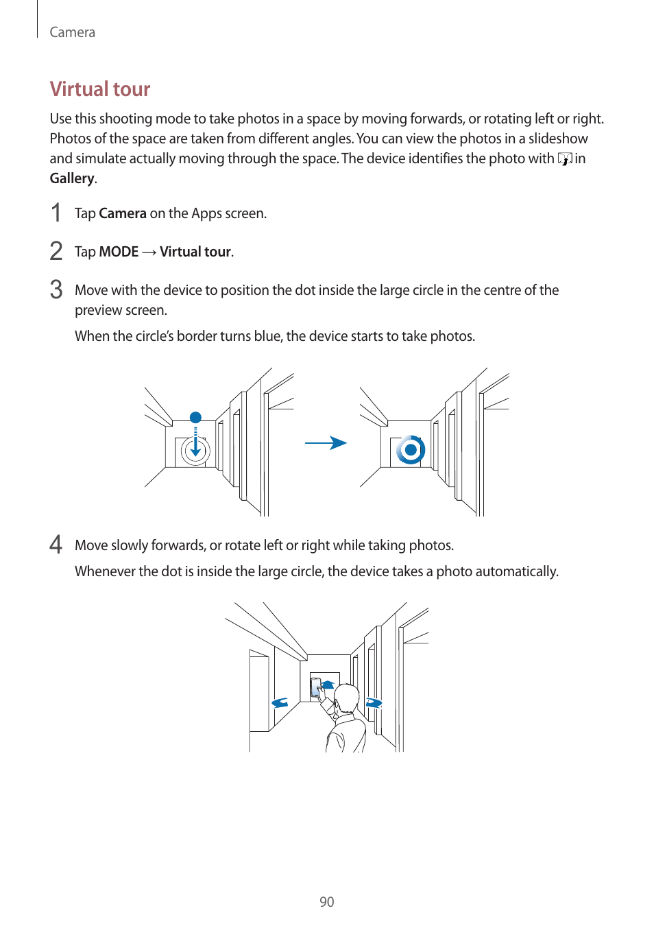Virtual tour | Samsung Galaxy Alpha User Manual | Page 90 / 235