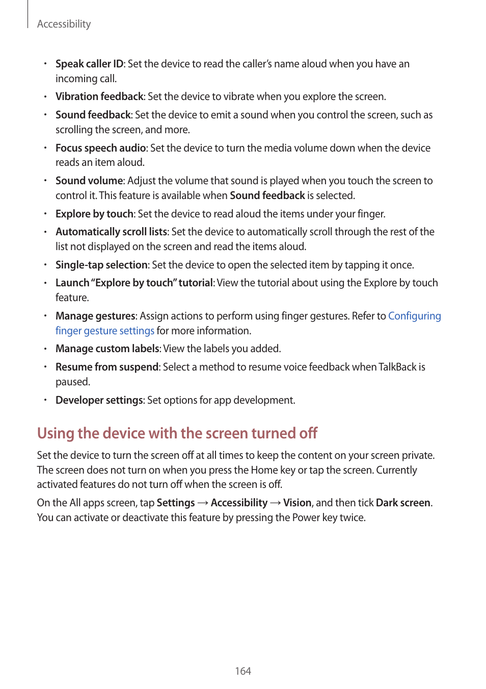 Using the device with the screen turned off | Samsung Galaxy Note 4 User Manual | Page 164 / 192
