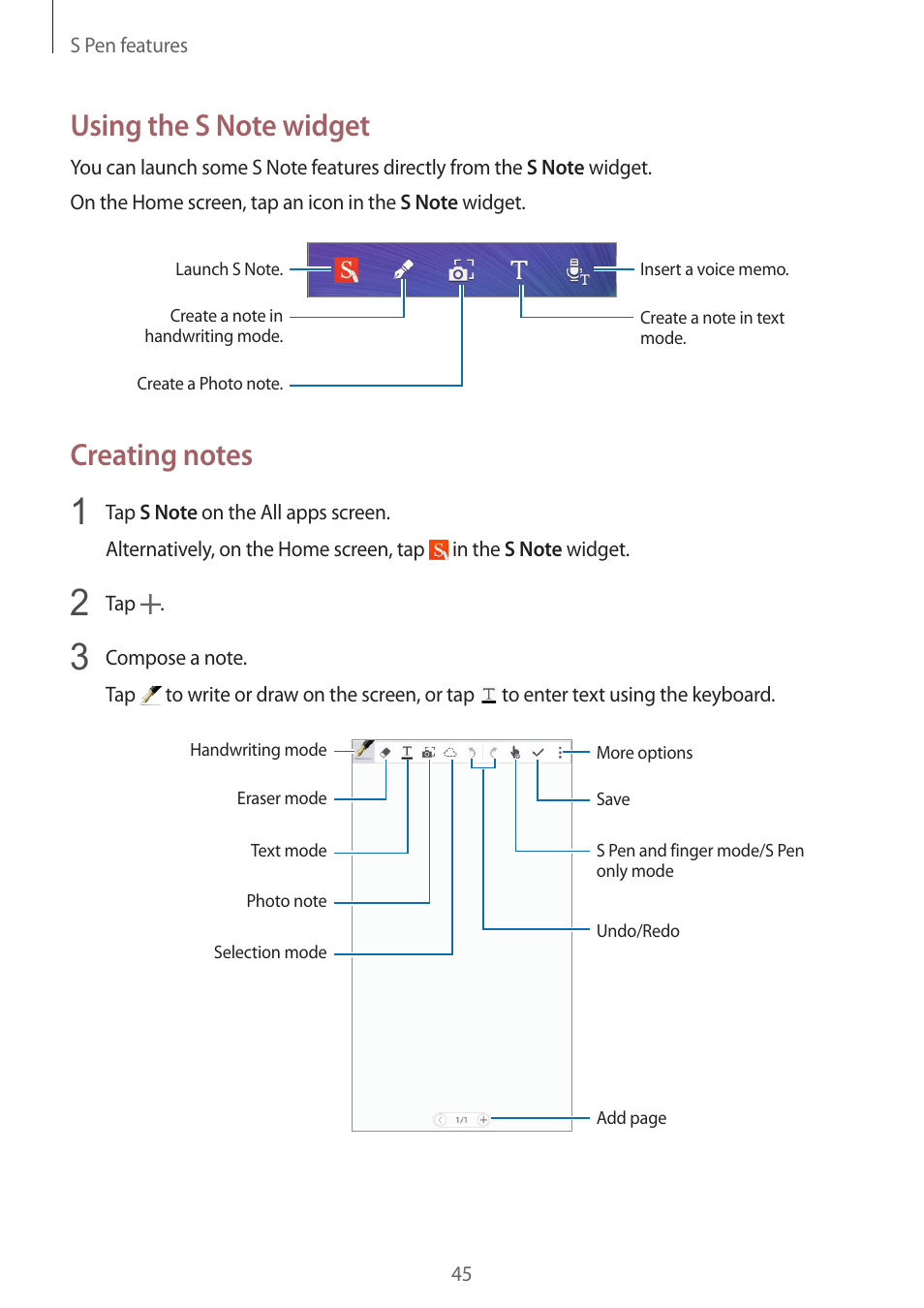Samsung Galaxy Note 4 User Manual | Page 45 / 192