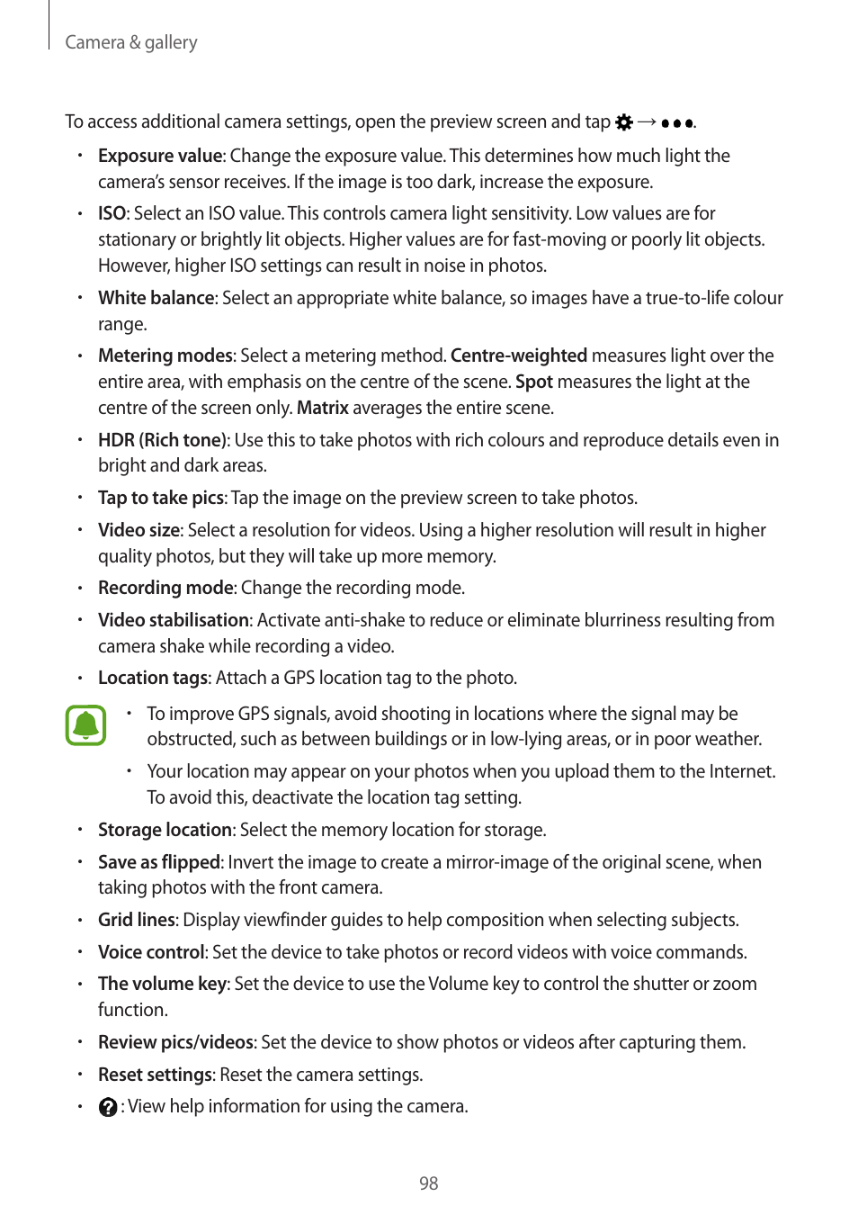 Samsung Galaxy Note 4 User Manual | Page 98 / 192