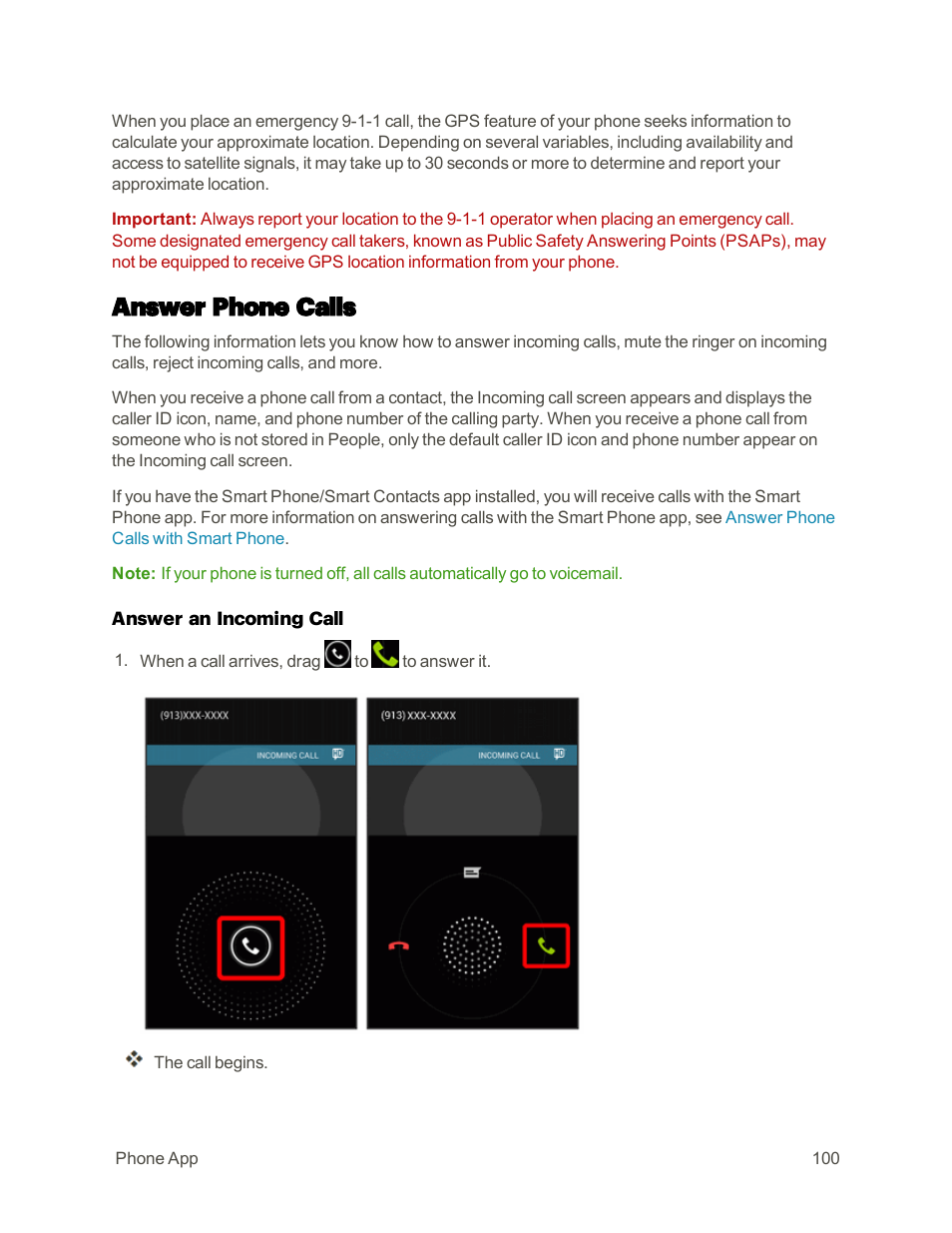 Answer phone calls | Sharp AQUOS Crystal User Manual | Page 109 / 448