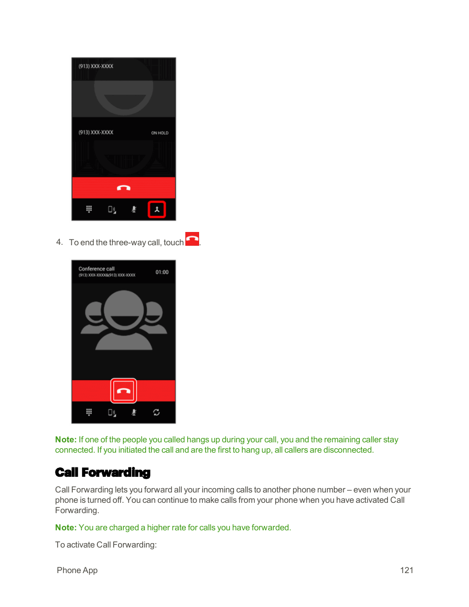 Call forwarding | Sharp AQUOS Crystal User Manual | Page 130 / 448